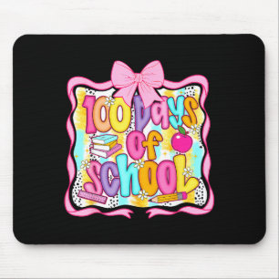 100 Days Of School Preppy 100th Day Of School Teac Mouse Pad