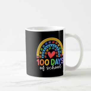 100 Days Of School Rainbow Celebration Design Coffee Mug