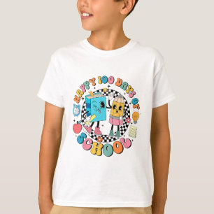 100 Days Of School Reading Book Teacher Boys Girls T-Shirt