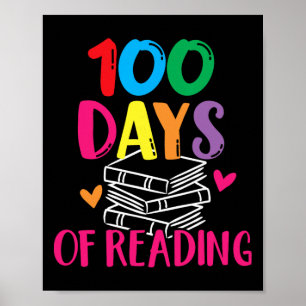 100 Days Of School Reading English Teacher Books S Poster