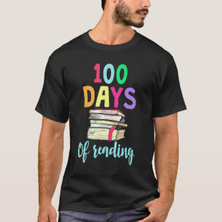 100 Days of School Reading English Teacher Books S T-Shirt