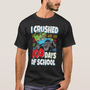 100 Days Of School Rex Monster Truck 100th Day Of  T-Shirt