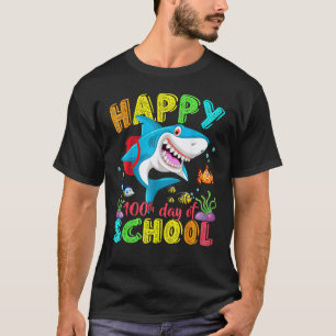 100 Days Of School Shark Funny Idea For Parents An T-Shirt