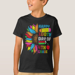 100 Days of School Shirt, Grade 4 T-Shirt