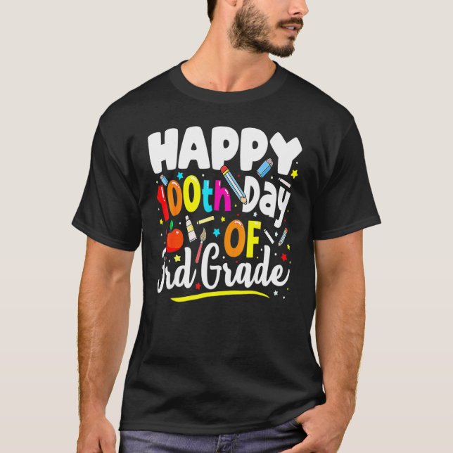100 Days Of School Shirt Teacher Gift 100th Day Of (Front)