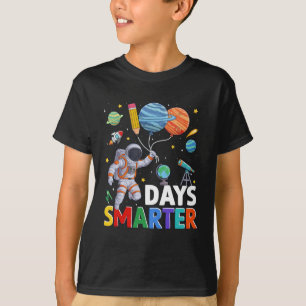 100 Days of School Smarter Astronaut Space T-Shirt