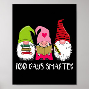 100 Days Of School Smarter Gnomies Happy 100th Day Poster