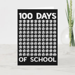 100 Days Of School Soccer 100th Day Of School Boys Card