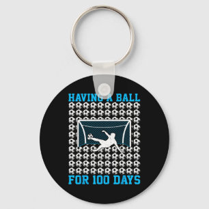 100 Days Of School Soccer 100th Day Of School For Keychain