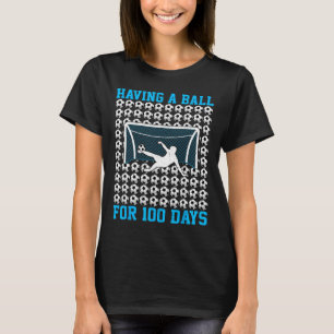 100 Days Of School Soccer 100th Day Of School For T-Shirt