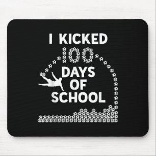100 Days Of School Soccer Kids 100th Day Of Mouse Pad