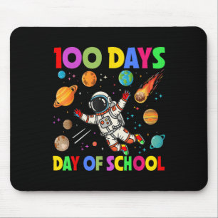 100 Days Of School Space Astronaut 100th Day Mouse Pad