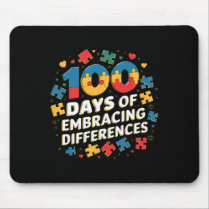 100 Days Of School Sped Teacher Embracing Differen Mouse Pad