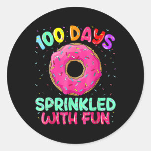 100 Days Of School Sprinkled With Fun2 Classic Round Sticker