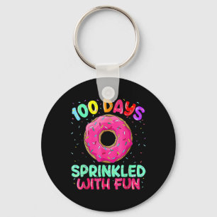 100 Days Of School Sprinkled With Fun2 Keychain