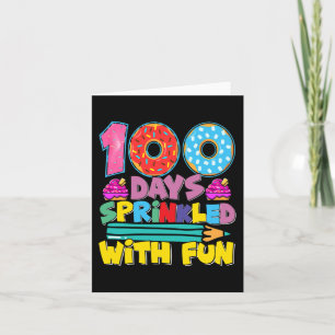 100 Days Of School Sprinkled With Fun Cute Cupcake Card