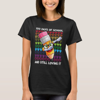 100 Days Of School Still Loving It Crayon Shirt Ki