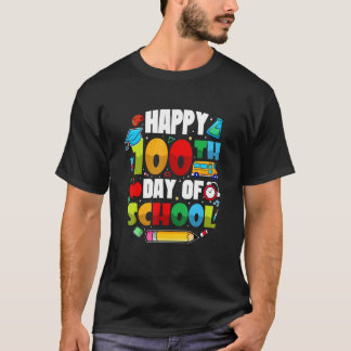 100 Days Of School Students Teachers 2023 Boys Gir T-Shirt