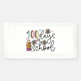 100 days of school sublimation banner