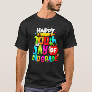 100 Days Of School Teacher 100th Day Of 2nd Grade T-Shirt