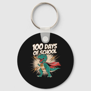 100 Days Of School Teacher Dido Hero 100th Day Of  Keychain