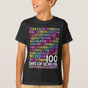 100 Days Of School Teacher Kid 100th Day Math Numb T-Shirt