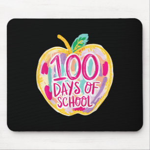 100 Days Of School Teacher Kids Retro Mouse Pad