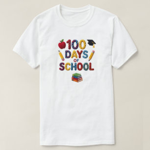 100 Days of School ,Teacher, Little Miss 100 days T-Shirt