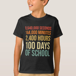 100 Days Of School Teacher Outfit 80s Retro Vintag T-Shirt