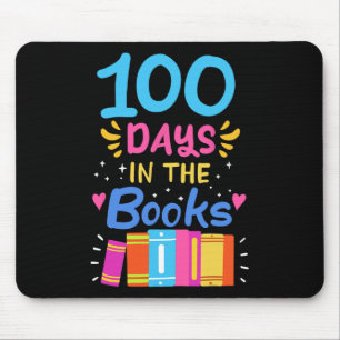 100 Days Of School Teacher Student Reading Mouse Pad