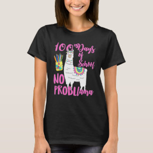 100 Days Of School Tees No Probllama Llama 100th D