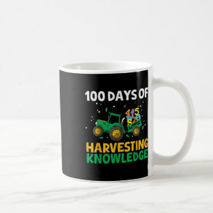 100 Days Of School Tractor Farming 100th Day Coffee Mug