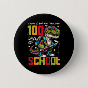 100 Days Of School Trex 100 Days Smarter 100th Day 2 Inch Round Button