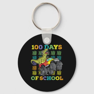 100 Days Of School Trex 100 Days Smarter 100th Day Keychain