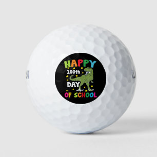100 Days Of School Trex 100th Day of School  Golf Balls