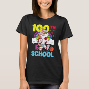 100 Days Of School Unicorn 100 Days Smarter 100th T-Shirt