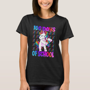 100 Days Of School Unicorn Girls Teacher 100th Day T-Shirt