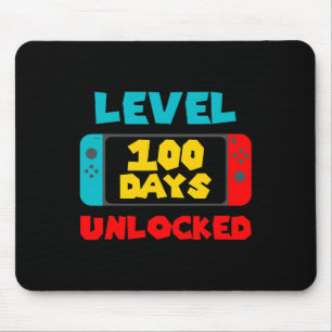 100 Days Of School Unlocked 100th Day Video Gamer Mouse Pad