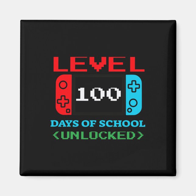 100 Days Of School Unlocked 3  Magnet (Front)