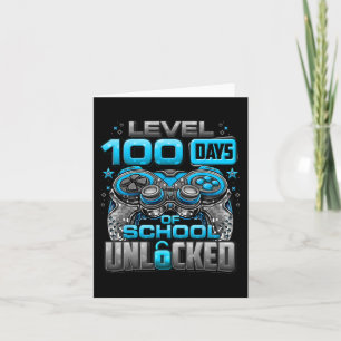 100 Days Of School Unlocked Boys 100th Day Of Scho Card