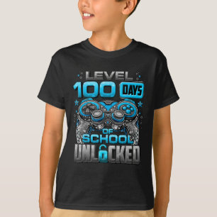100 Days Of School Unlocked Boys 100th Day Of Scho T-Shirt