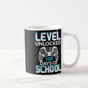 100 Days Of School Unlocked Gamer Nerdy Team  Coffee Mug