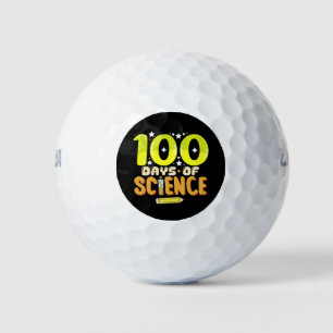 100 Days of Science 100th Day of School Teacher Golf Balls