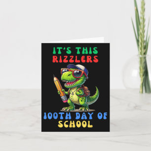 100 Days Of Skibidi Rizz 100th Day Of School Kids Card
