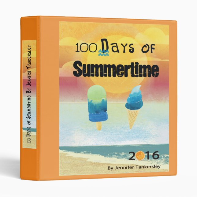 100 Days of Summertime 2016 Binder (Front/Spine)
