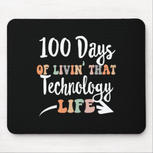 100 Days Of Technology 100th Day Of School For Tec Mouse Pad
