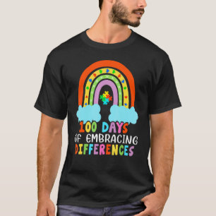 100 Days School Iep, Embrace Differences, Autism A T-Shirt