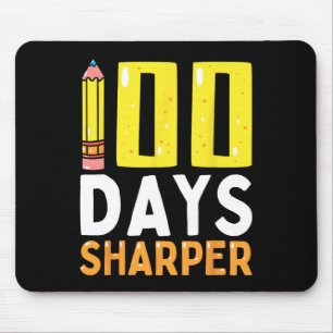 100 Days Sharper 100th Day Of School Teacher Kids Mouse Pad