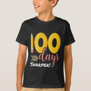 100 Days Sharper 100th Day Of School Teacher Kids  T-Shirt