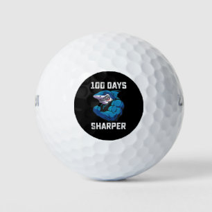 100 Days Sharper Shark 100th Day Of School Gym Golf Balls